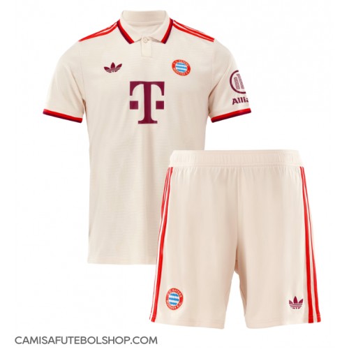 Camisa de time de futebol Bayern Munich Replicas 3º Equipamento Infantil 2024-25 Manga Curta (+ Calças curtas)